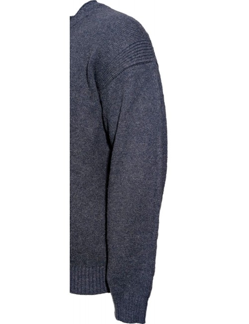 MASQ Jersey azul oversize cuello redondo azul tormenta