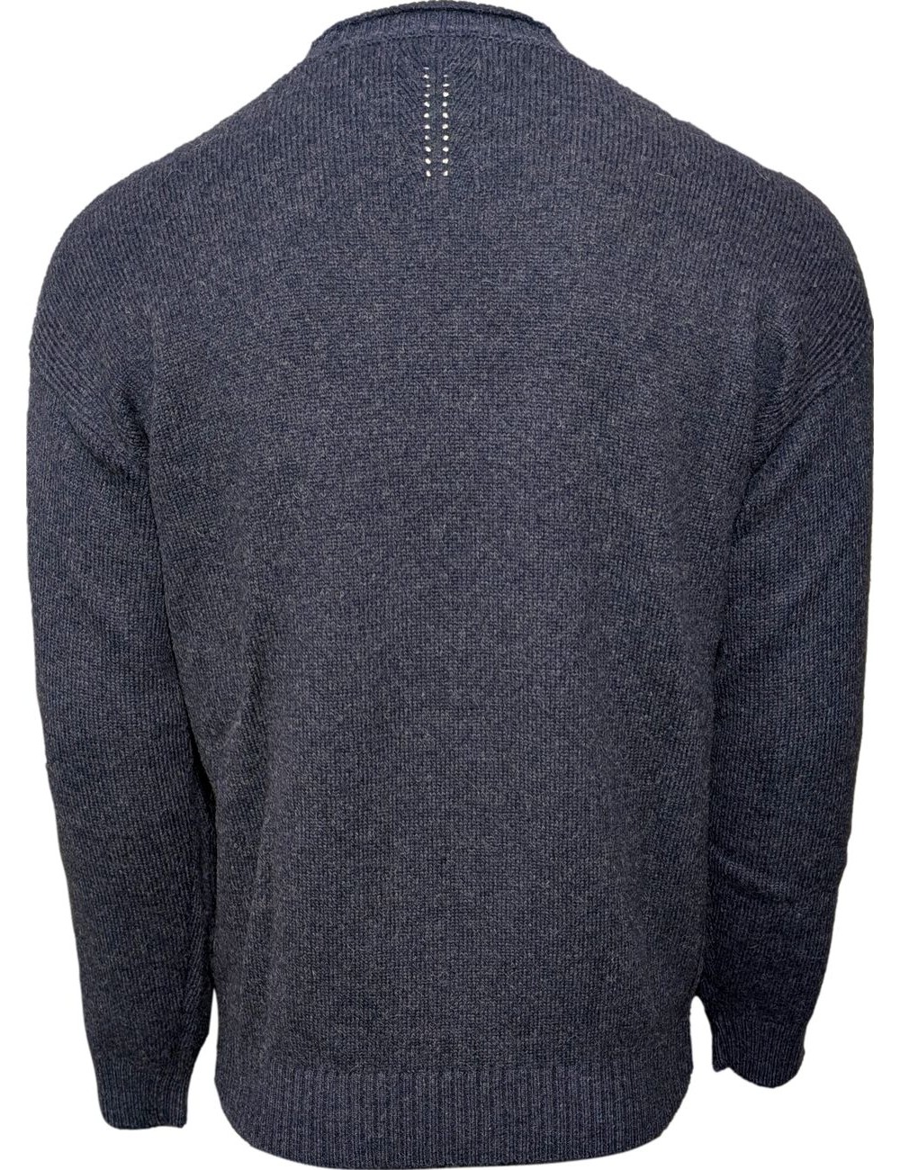 MASQ Jersey azul oversize cuello redondo azul tormenta