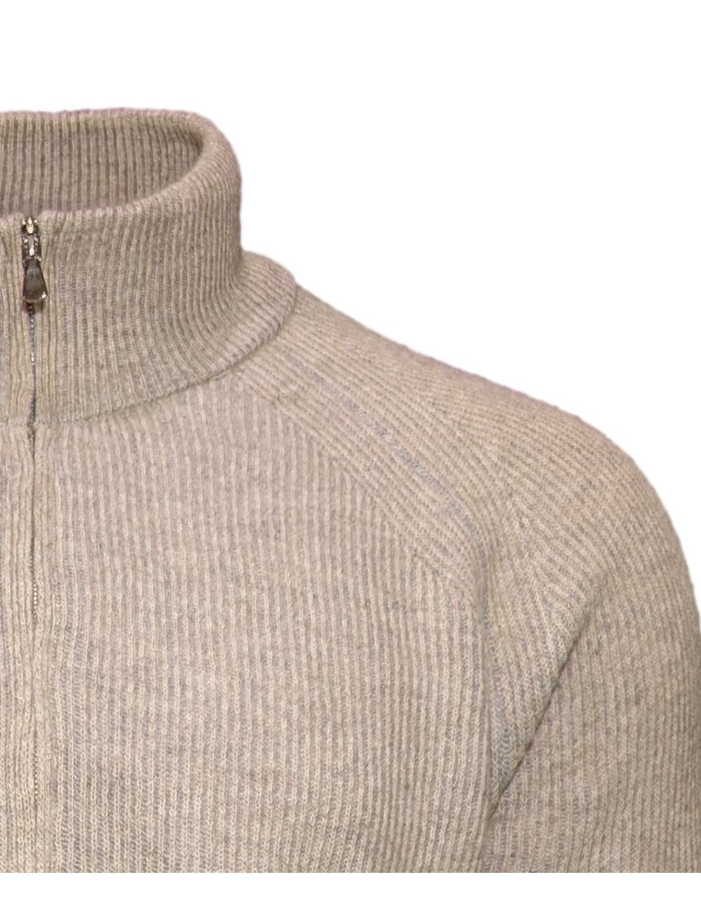 MASQ Cardigan de canalé beige  | Almirante Seis Madrid