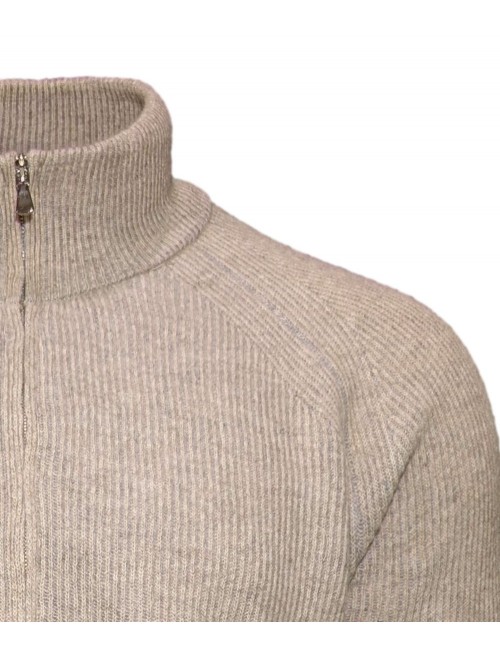 MASQ Cardigan de canalé beige  | Almirante Seis Madrid