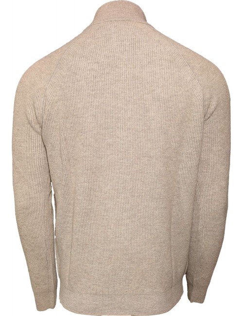 MASQ Cardigan de canalé beige  | Almirante Seis Madrid