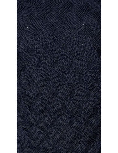 AROVESCIO Jersey sin costuras cuello alto Iris Cable azul marino 2