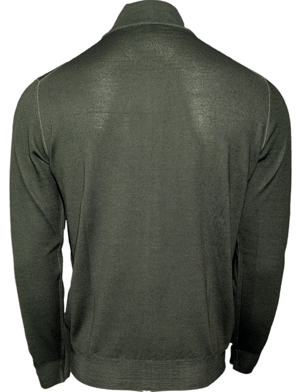 Fedeli cardigan Favonio con cremallera verde