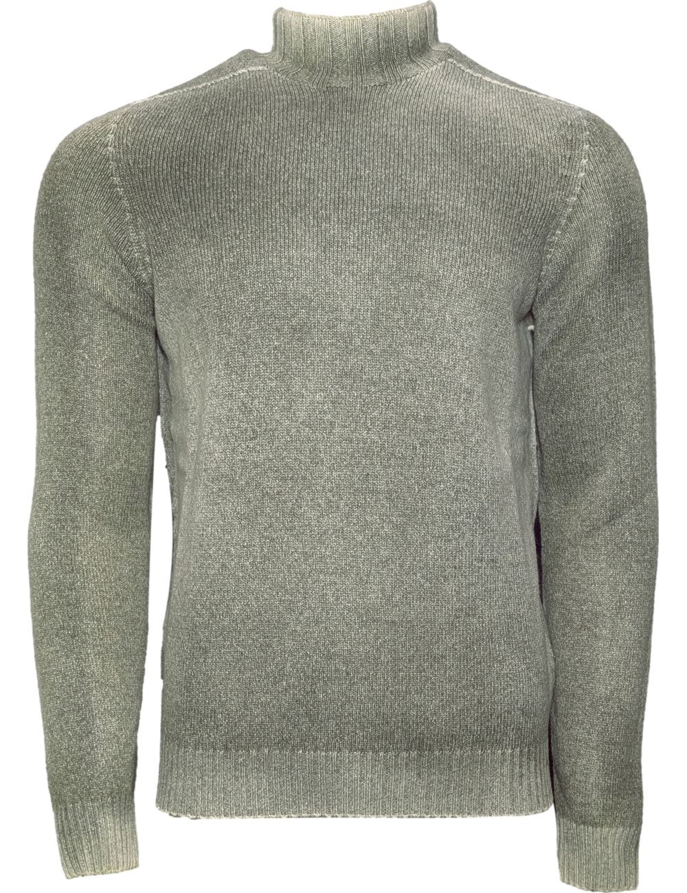 AROVESCIO jersey cuello alto reversible verde | Ego Madrid