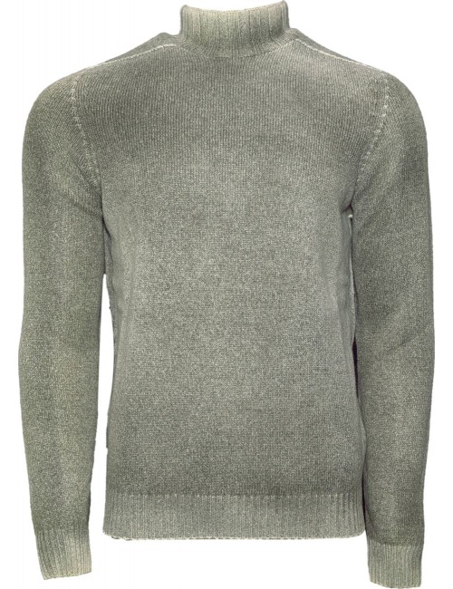 AROVESCIO jersey cuello alto reversible verde | Ego Madrid