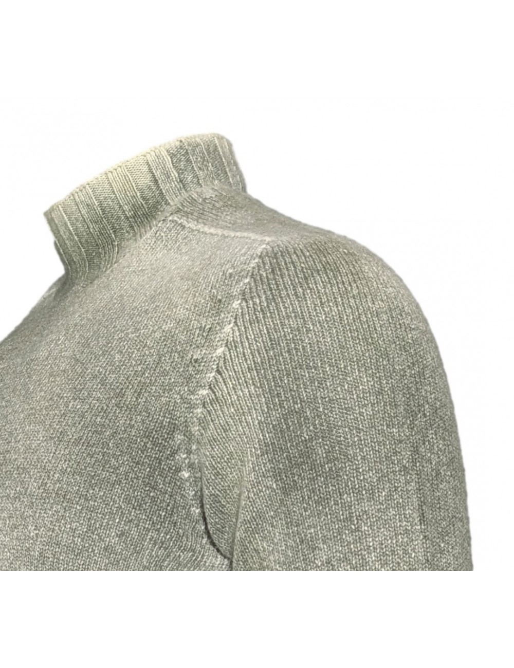 AROVESCIO jersey cuello alto reversible verde | Ego Madrid