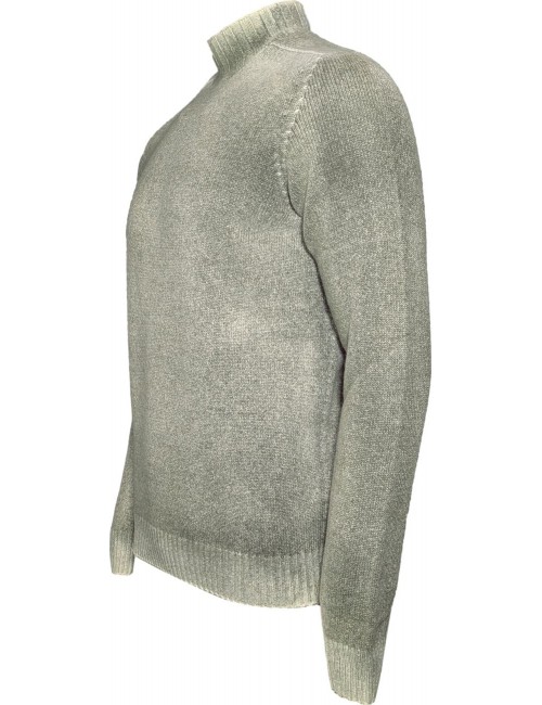 AROVESCIO jersey cuello alto reversible verde | Ego Madrid
