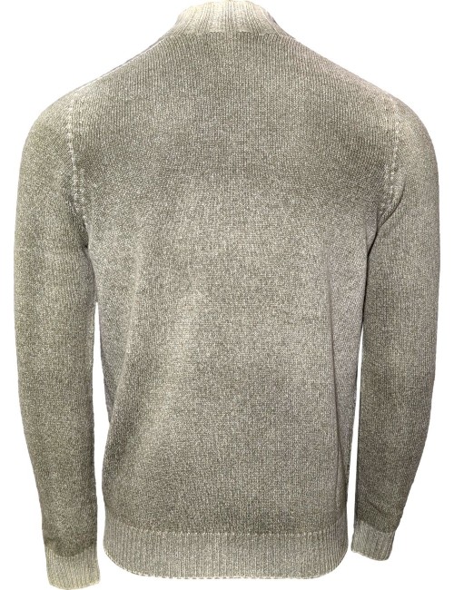 AROVESCIO jersey cuello alto reversible verde | Ego Madrid