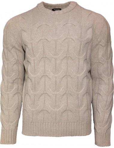 AROVESCIO jersey Beige cuello redondo de ochos