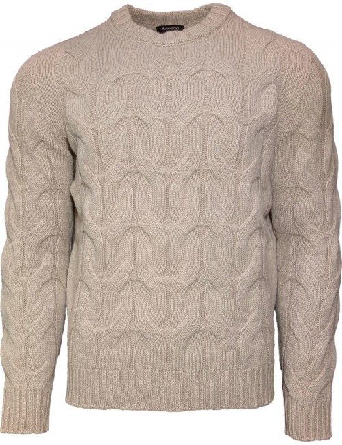 AROVESCIO jersey Beige cuello redondo de ochos