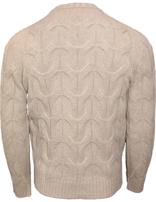 AROVESCIO jersey Beige cuello redondo de ochos