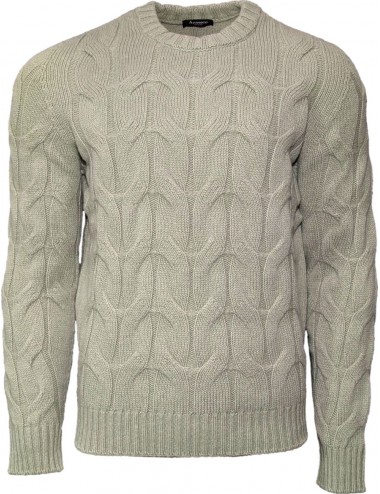 AROVESCIO jersey Verde cuello redondo de ochos