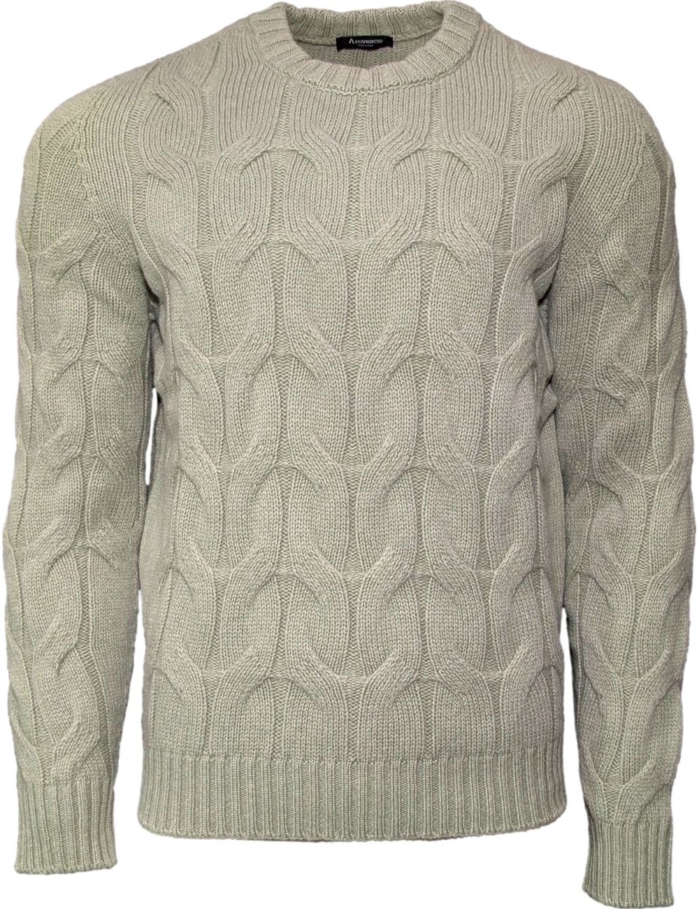 AROVESCIO jersey Verde cuello redondo de ochos