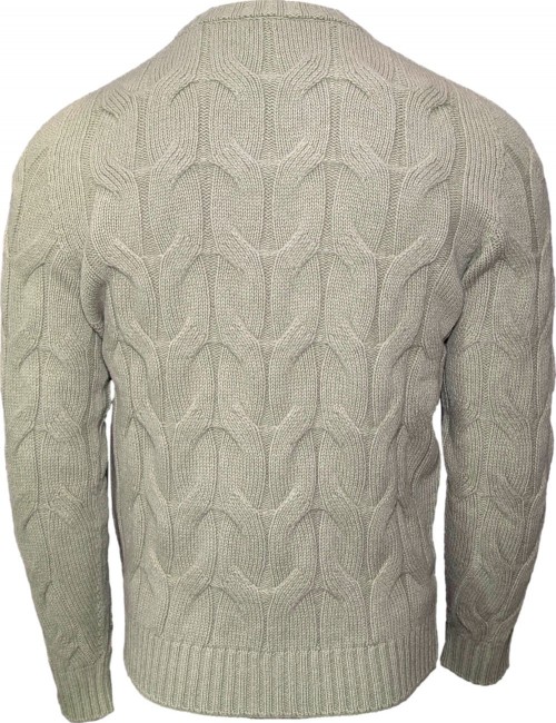 AROVESCIO jersey Verde cuello redondo de ochos
