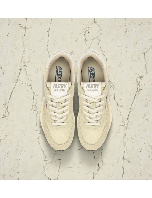 Autry zapatillas bajas Reelwind en nailon y ante verde claro nc10