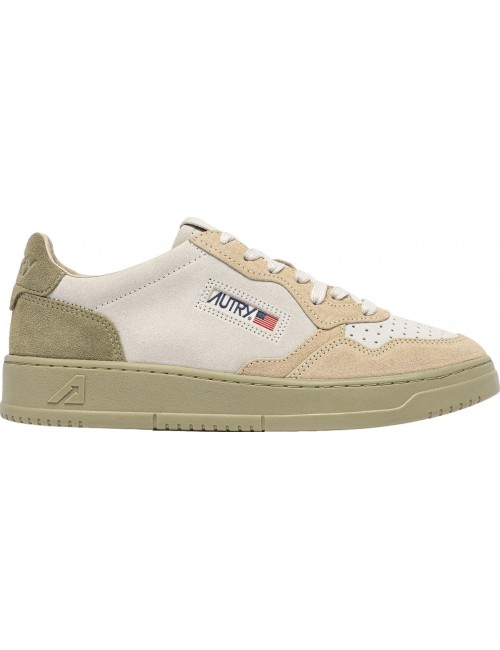 ZAPATILLAS MEDALIST LOW TRICOLOR EN ANTE BLANCO ARENA Y GRAY GREEN