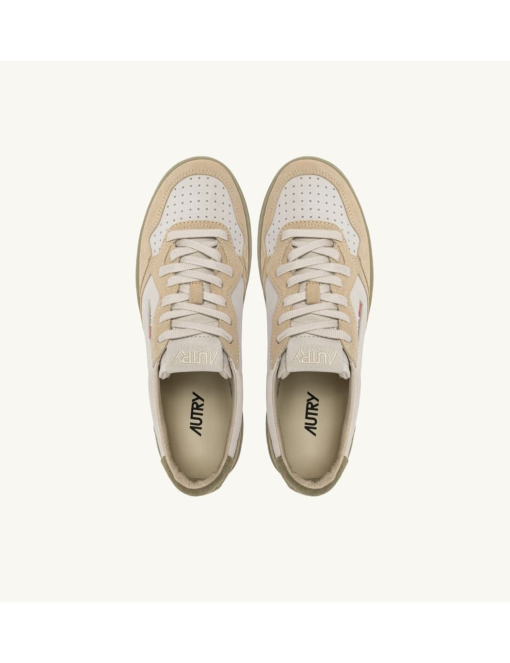 ZAPATILLAS MEDALIST LOW TRICOLOR EN ANTE BLANCO ARENA Y GRAY GREEN
