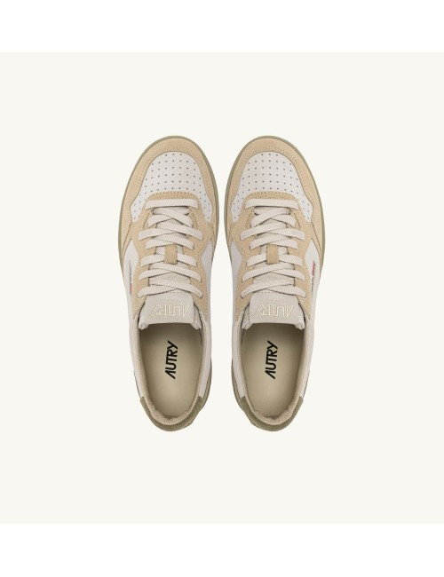 ZAPATILLAS MEDALIST LOW TRICOLOR EN ANTE BLANCO ARENA Y GRAY GREEN