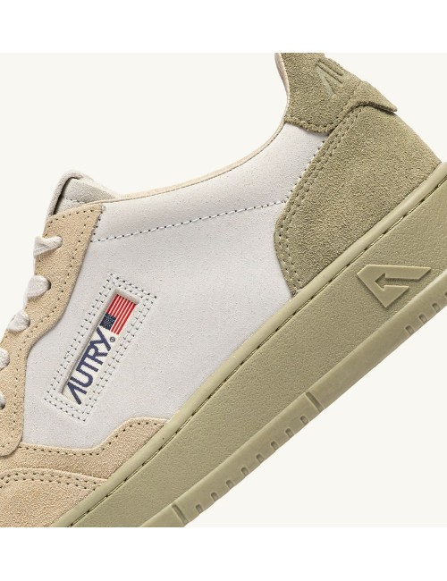 ZAPATILLAS MEDALIST LOW TRICOLOR EN ANTE BLANCO ARENA Y GRAY GREEN