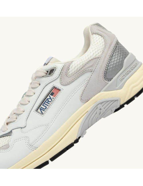 AUTRY zapatillas Hyperway en malla de nailon blanca  gris | Ego Madrid