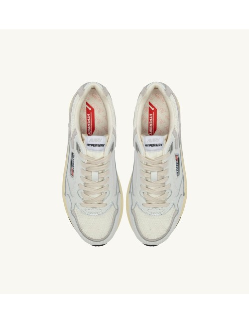 AUTRY zapatillas Hyperway en malla de nailon blanca  gris | Ego Madrid