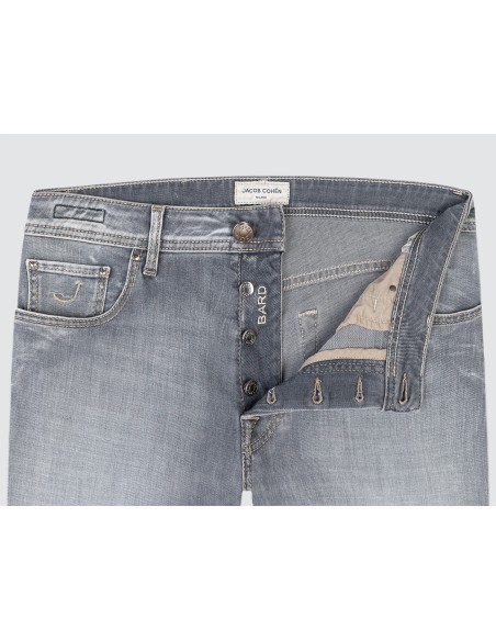 Jacob Cohën Jeans Bard gris con lavado claro