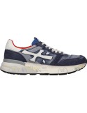 Premiata Mick Azul nailon wash con logo blanco