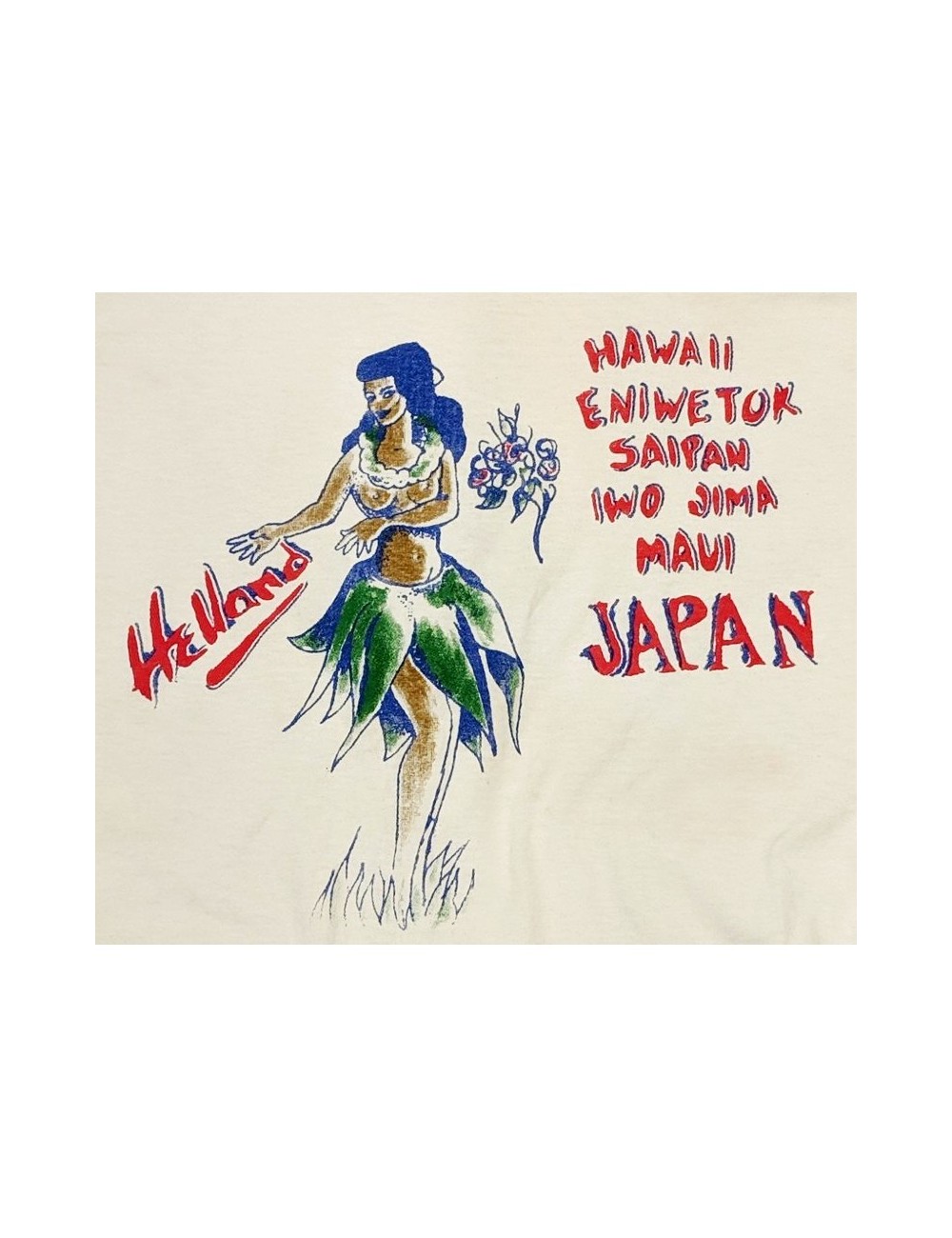 Wild Donkey camiseta hecha  a mano modelo Hawai