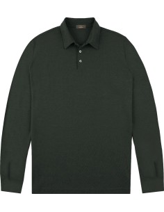 ZANONE polo manga larga IceCotton verde zanone