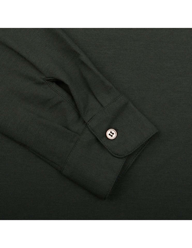 ZANONE polo manga larga IceCotton verde zanone