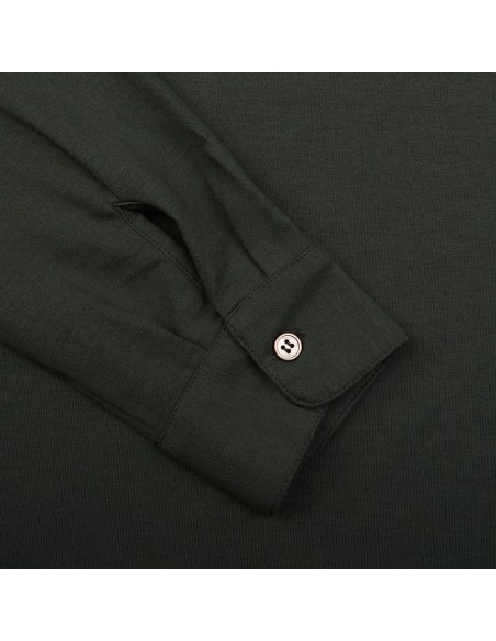 ZANONE polo manga larga IceCotton verde zanone