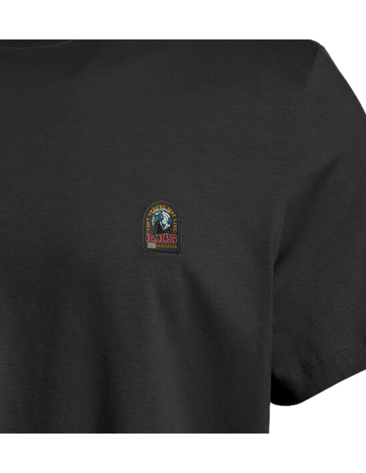 PARAJUMPERS Camiseta patch tee negro