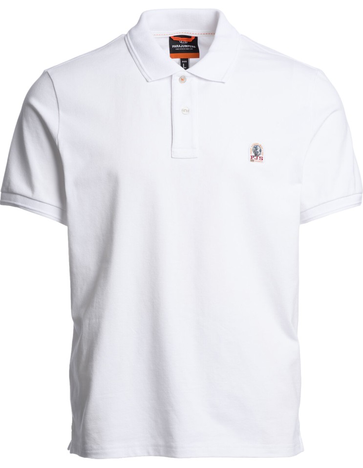 PARAJUMPERS Polo Wellington manga corta blanco
