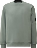 C.P. Company sudadera diagonal raised cuello redondo silver blue