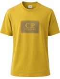 C.P. Company Camiseta amarillo 30/1 Jersey Logo Label