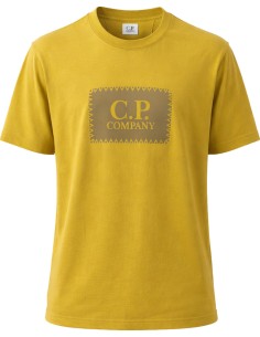 C.P. Company Camiseta amarillo 30/1 Jersey Logo Label