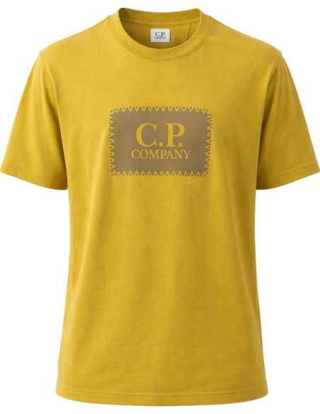 C.P. Company Camiseta amarillo 30/1 Jersey Logo Label
