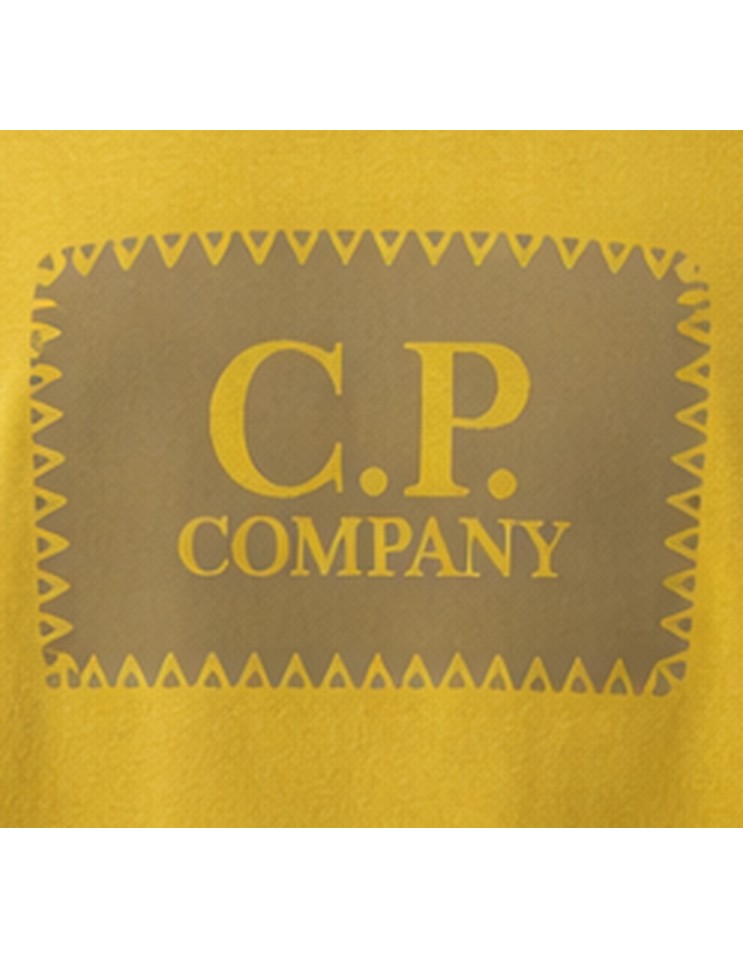 C.P. Company Camiseta amarillo 30/1 Jersey Logo Label