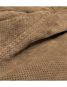 MABRUN cazadora bomber reversible ante microperforado y nailon Beige oscuro 2