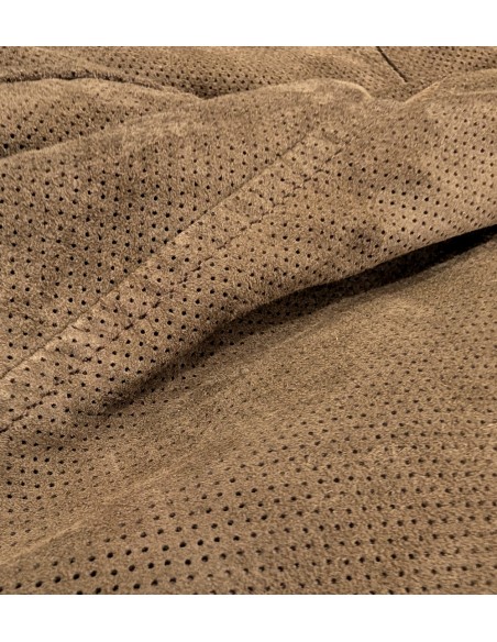 MABRUN cazadora bomber reversible ante microperforado y nailon Beige oscuro