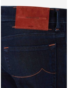 Jacob Cohën Jeans Bard lavado oscuro detalles rojos 2