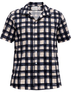 ALTEMFLOWER Camisa bowling cuadros azules