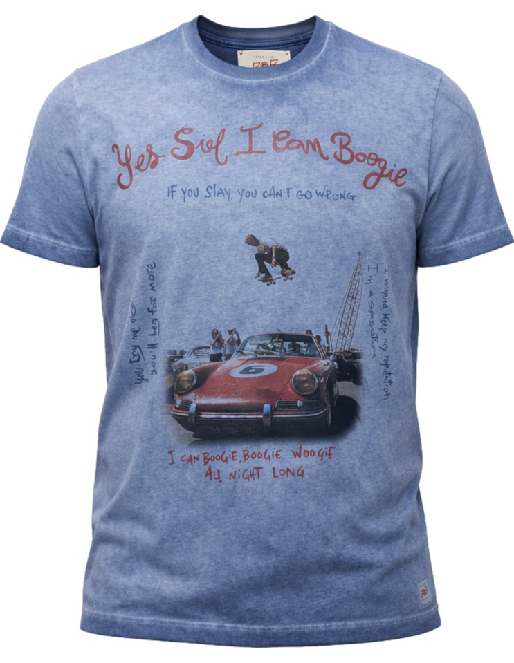 BOB Camiseta azul Boogie manga corta