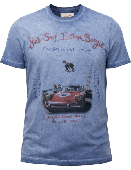 BOB Camiseta azul Boogie manga corta