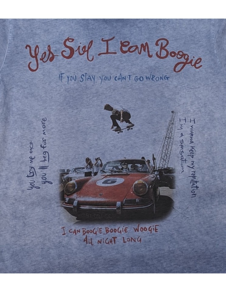 BOB Camiseta azul Boogie manga corta