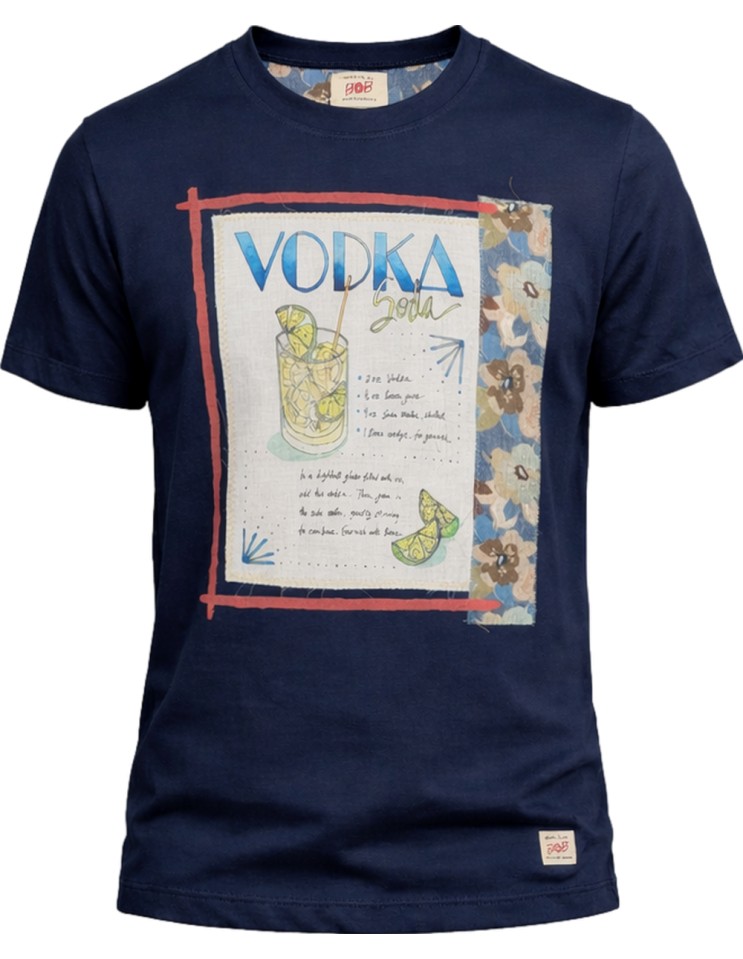 BOB Camiseta Vodka azul marino
