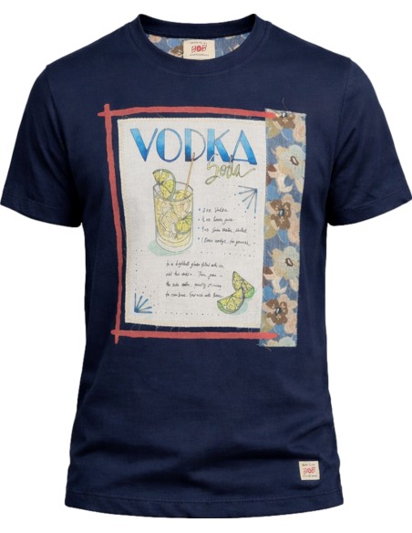 BOB Camiseta Vodka azul marino