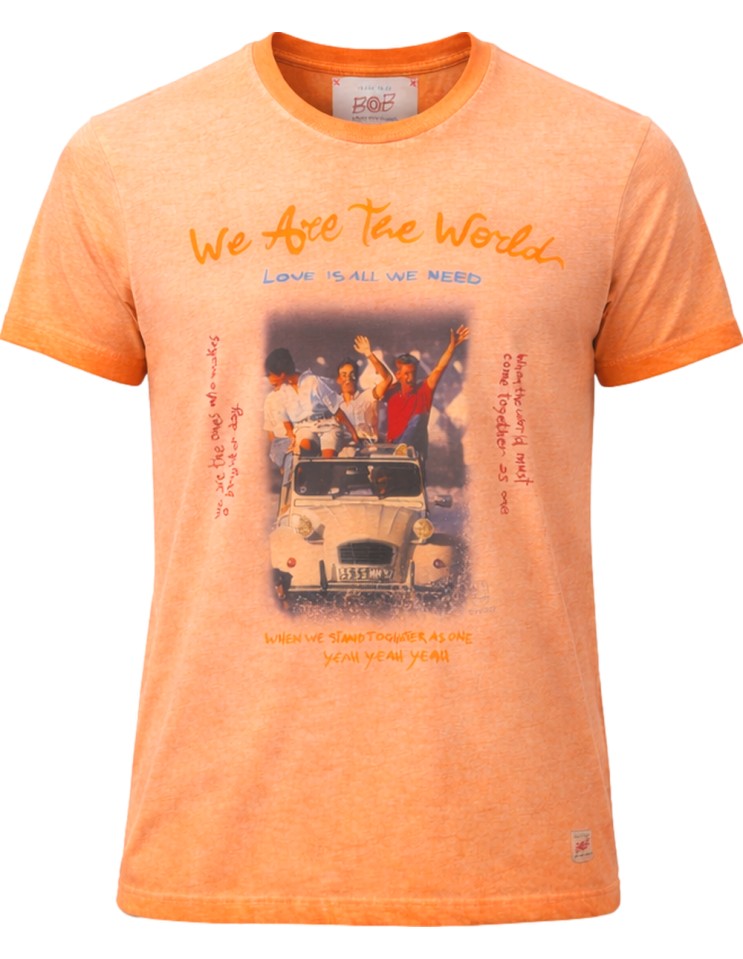 BOB Camiseta naranja 2cv manga corta