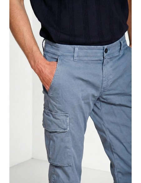 Mason's pantalón Chile raso stretch azul cielo