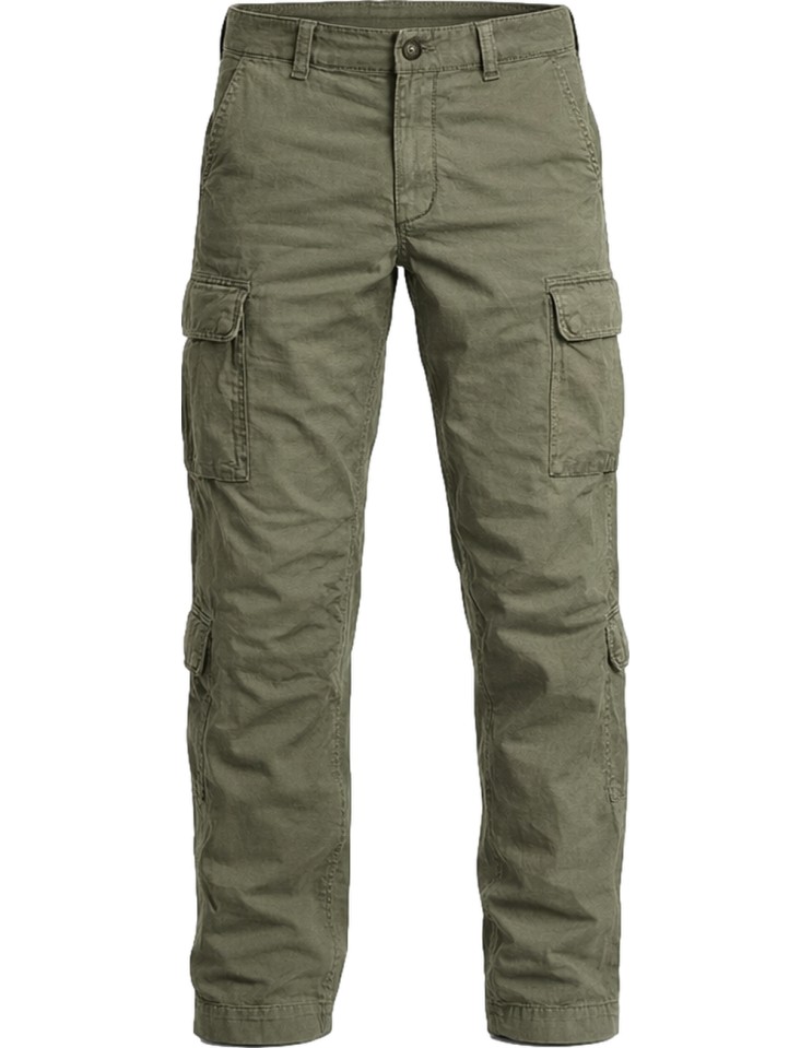Ego Madrid | Mason's pantalón cargo raso stretch verde militar